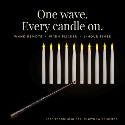 One wave of the wand turns every candle on