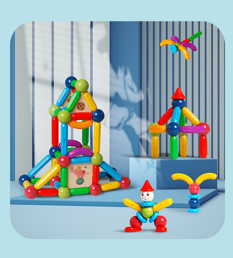 Buildora Magnetic Blocks | Montessori Learning - Magnetic Sticks