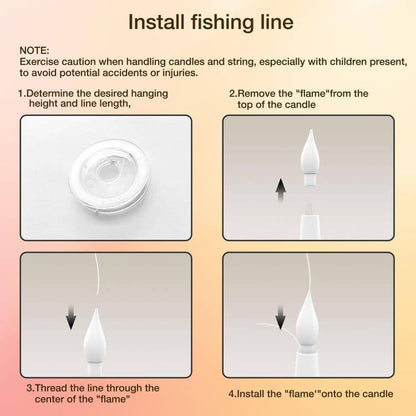 Enchanting Flameless Candles with Magic Wand Remote for Festive Decor - Perfect for Christmas, Halloween, and More!