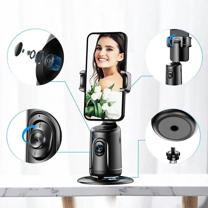 360° AI Auto-Tracking Phone Gimbal